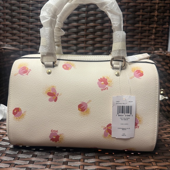 Coach Rowan Satchel With Pop Floral Print c5801 - Picture 2 of 10